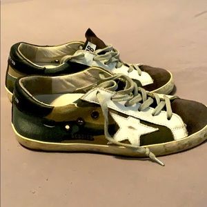 Golden Goose camouflage sneakers